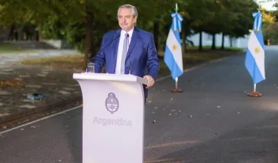 Alberto Fernández, presidente de Argentina. 