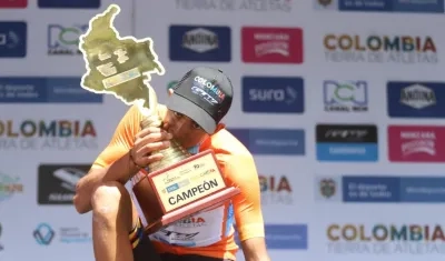 Diego Camargo, campeón de la edición 2020 de la Vuelta a Colombia.
