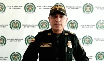 Coronel Jhon Sepúlveda Comandante Operativo de la Policía Metropolitana de Barranquilla.