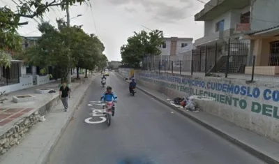 Carrera 24 con calle 55, barrio Villa Katanga, donde ocurrió el hecho. 