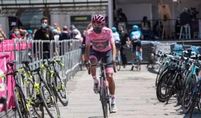Egan Bernal, ciclista colombiano. 