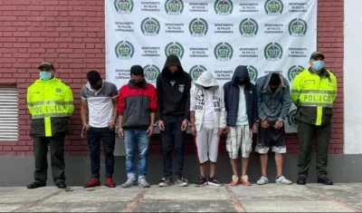 Los capturados en Cundinamarca por vandalismo y bloqueo de vías.