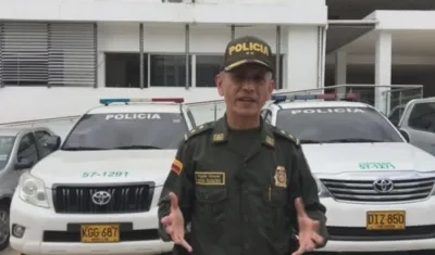 General Diego Rosero, comandante de la Policía Metropolitana.