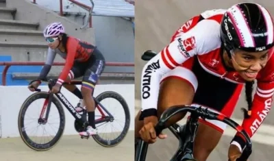 Marianis Salazar, ciclista del Atlántico. 