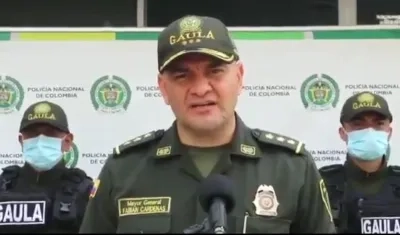 MG Fabián Cárdenas, Comandante del Gaula.