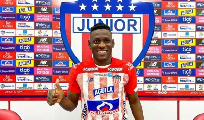 Cristian Martínez Borja, nuevo delantero de Junior. 