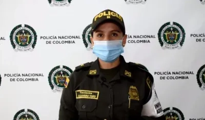 Teniente Alejandra Toro. 