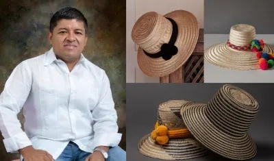 Gary González, del ‘Taller Centro Artesanal del Sombrero Wayuú’.