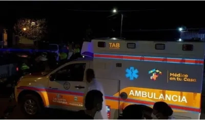 La ambulancia fue recuperada por la Policía. 