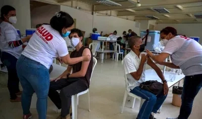 Punto de vacunación contra el Covid-19 en Venezuela.