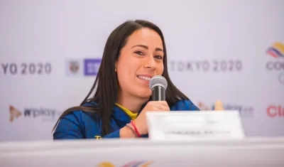 La colombiana Mariana Pajón.