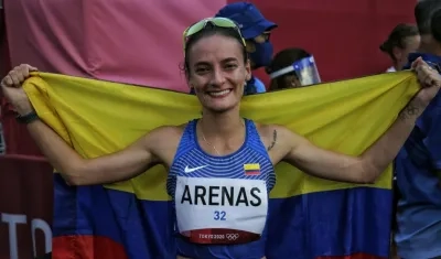Lorena Arenas, atleta colombiana. 