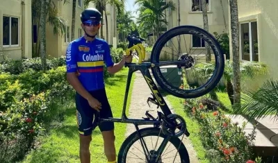 Nelson Soto, ciclista barranquillero. 
