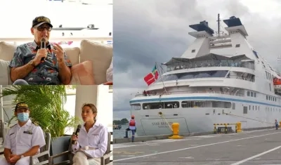 A Cartagena llegó el crucero Star Breeze, de la línea Windstar Cruises.