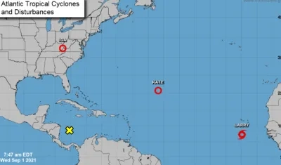 Larry es la nueva tormenta en el Atlántico.