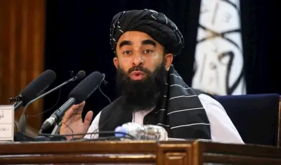 Zabihullah Mujahid, portavoz talibán.