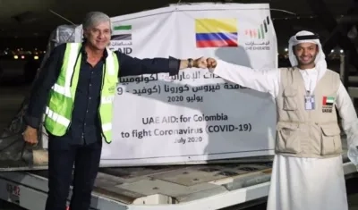 El embajador Jaime Amín gestionó insumos médicos para combatir la pandemia en Colombia. 