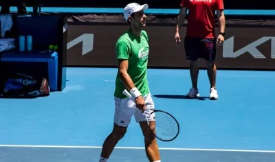 El tenista serbio Novak Djokovic.