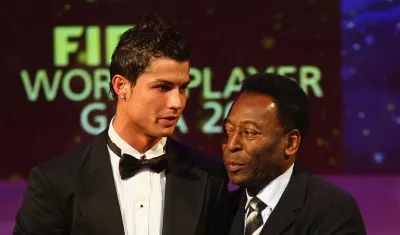 Cristiano Ronaldo y Pelé. 