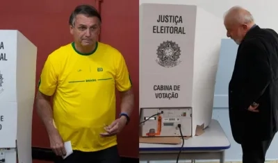 El presidente de Brasil, Jair Bolsonaro y Luiz Inácio Lula da Silva