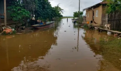 Imagen de inundación en el país.