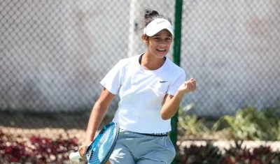 Daniella Franco, tenista barranquillera. 