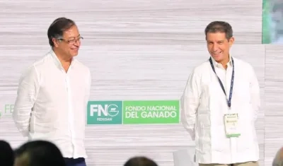 El Presidente Gustavo Petro y José Félix Lafaurie.