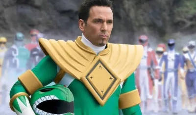 Jason David Frank, en el papel del Power Ranger verde. 