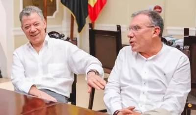Juan Manuel Santos y Roy Barreras. 