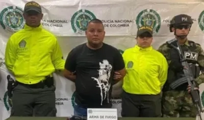 Javier Joeth Boletos Rubio capturado por la Policía.