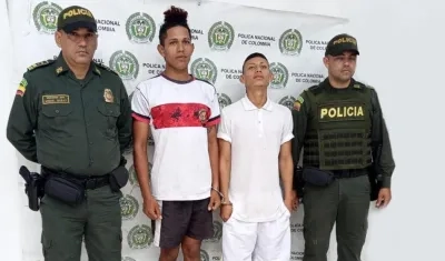 Los capturados, Miguel Gnecco Llerena y Wilmer Omar Domínguez Salazar