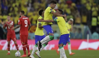 Casemiro marcó el único gol de Brasil, en el minuto 82.