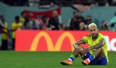 Neymar tras la eliminación de este viernes ante Croacia.