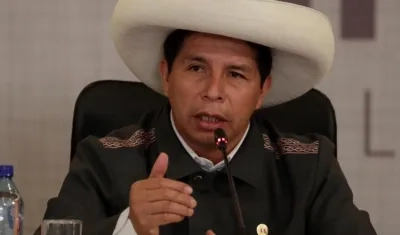 Pedro Castillo, destituido presidente de Perú.
