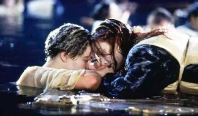 Leonardo DiCaprio, como Jack, y Kate Winslet como Rose.