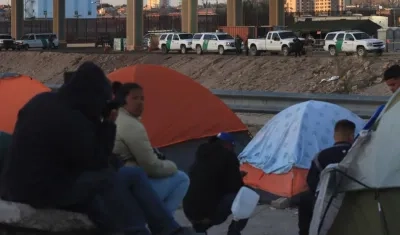 Migrantes en El Paso.