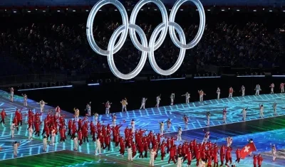 Acto inaugural de los Juegos Olímpicos de Invierno. 