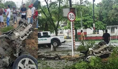 Carro bomba explotó cerca de la estación de Policía en Padilla, Cauca.