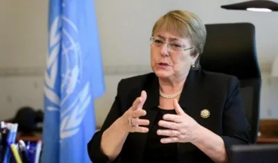 La alta comisionada de la ONU , Michelle Bachelet.