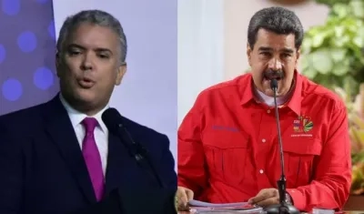 Iván Duque y Nicolás Maduro.