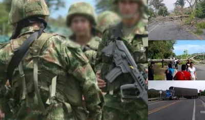 Dos atentados en Meta y Caquetá y bloqueos en la Troncal del Caribe.