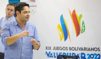 Guillermo Herrera, ministro del Deporte. 