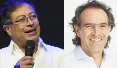 Gustavo Petro y Federico Gutiérrez, candidatos presidenciales.