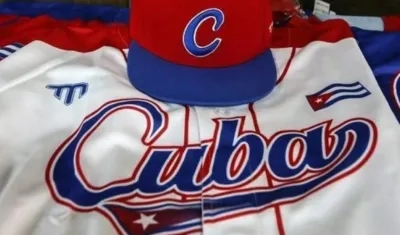 Uniforme de la Selección de Cuba. 