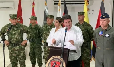 Ministro de Defensa, Diego Molano, dio a conocer detalles del operativo.