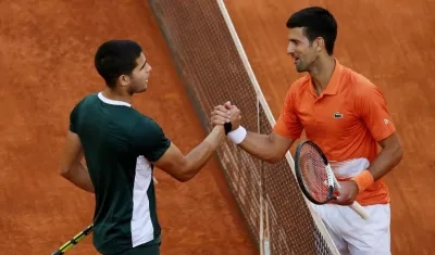 Carlos Alcaraz y Novak Djokovic.