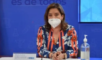 María Andrea Godoy, Ministra de Salud y Protección Social (e).