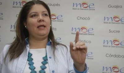Alejandra Barrios, directora de la Misión de Observación Electoral (MOE).