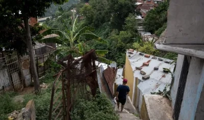 Barrio "Horizonte" de Caracas, con alta taza población colombiana.