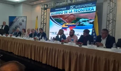 Reunión de empresarios colombianos y venezolanos.